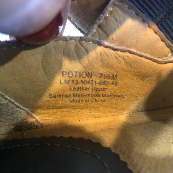 Anthropologie Latigo Potion Distressed Leather Ankle Boots Booties 7.5 Gray. - Picture 13 of 16